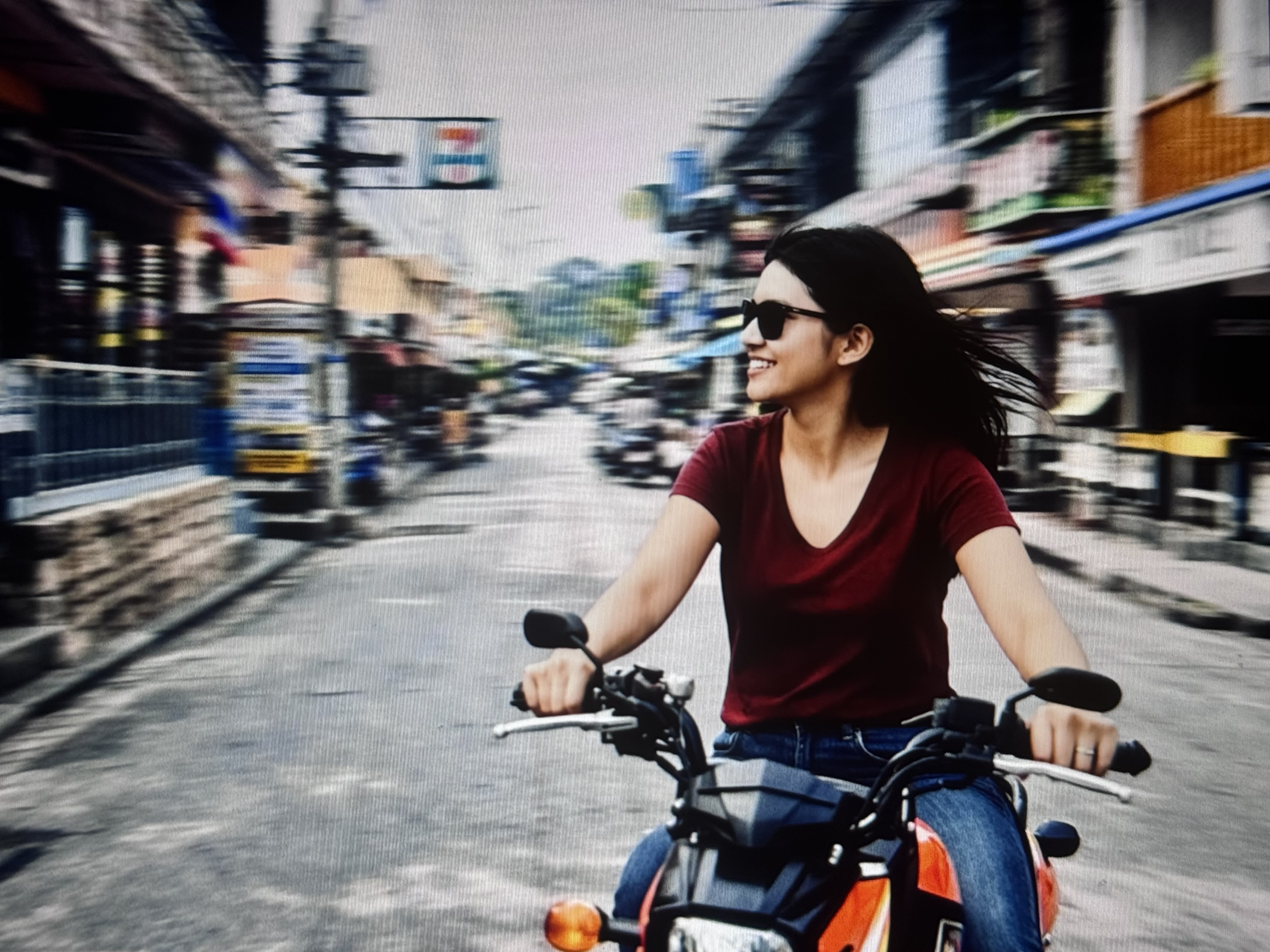 Me enjoying my bike, haha.